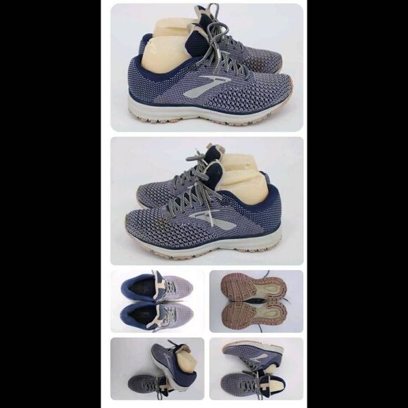 Brooks Womens Revel 2 1202811B471 Blue Gray Running Shoes Sneakers Size 6.5. - Picture 1 of 9